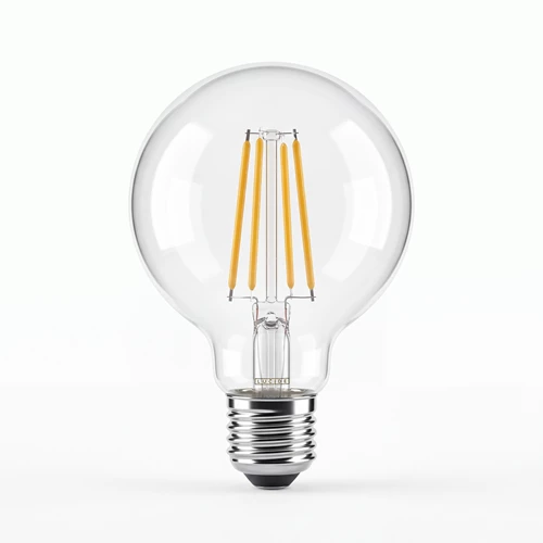 Lucide G80 Class B - Filament bulb - Ø 8 cm - LED Dim. - E27 - 1x7W 2700K - Transparant - turned off
